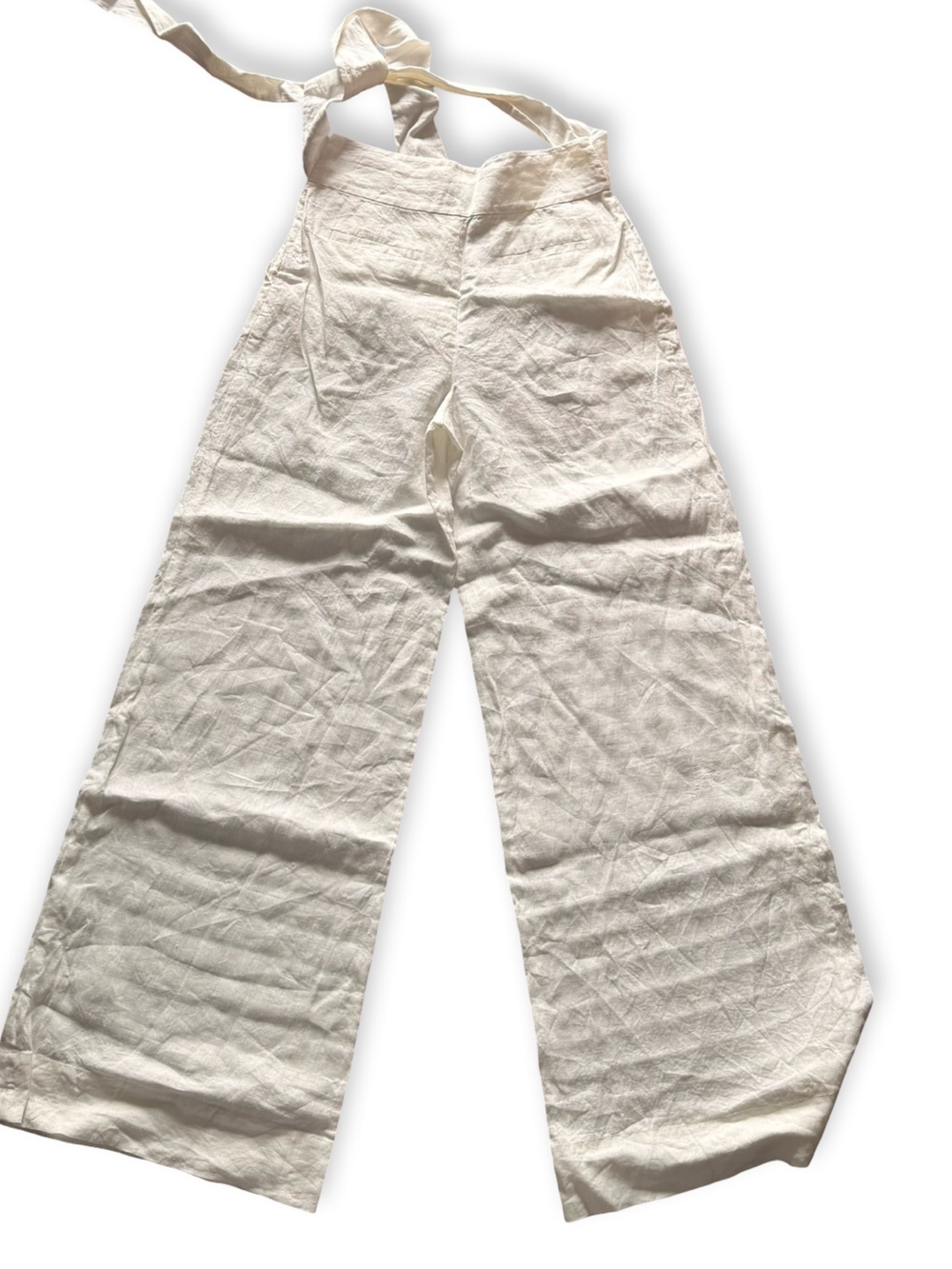 L'Academie Comilly Wide-Leg Pants in Ivory - Picture 4 of 6